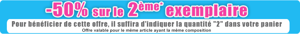 -50% sur le 2ème exemplaire