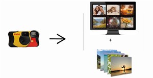 Digitaliseer uw wegwerpcamera en ontvang ook afdrukken