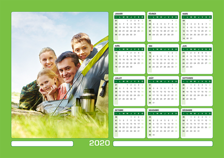 Calendrier Magnétique A3 Horizontal