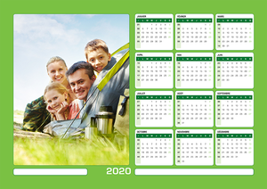 Calendrier Magnétique A3 Horizontal