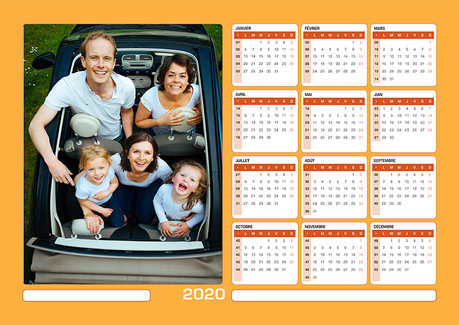 Calendrier Magnétique A4 Horizontal