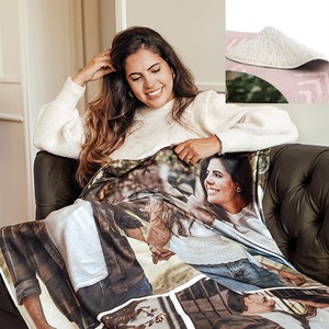 Fleecedeken gevoerd 100x150