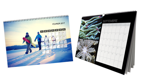 Calendrier  A4 horizontal