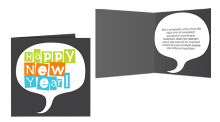 Carte pliée 14x14cm