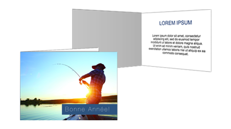 Carte pliée 13x18cm